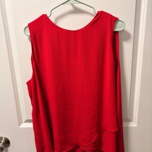 Chico's Vibrant Red Sleeveless Blouse